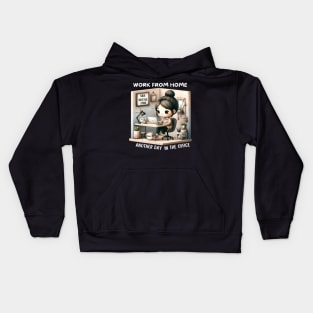 Funny Work From Home Kids Hoodie
